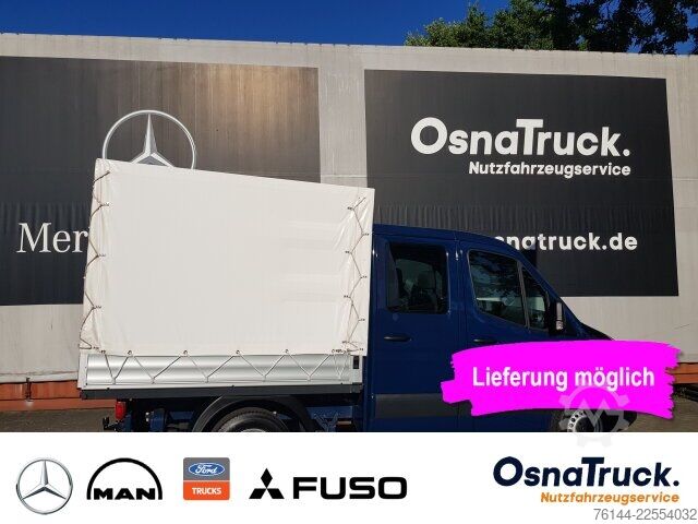 Curtain sider van Mercedes-Benz Sprinter 215 CDI DOKA Pritsche/Plane Klima, AHK