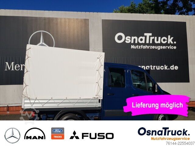 Double cab van Mercedes-Benz Sprinter 215 CDI DOKA Pritsche/Plane Klima, AHK