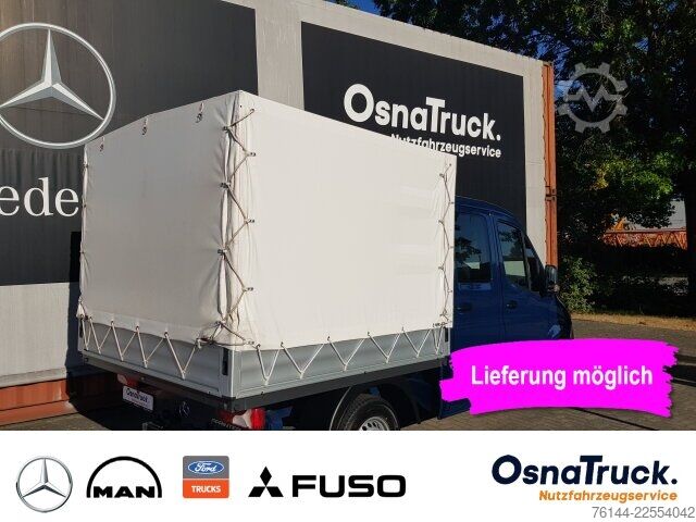 Double cab van Mercedes-Benz Sprinter 215 CDI DOKA Pritsche/Plane Klima, AHK
