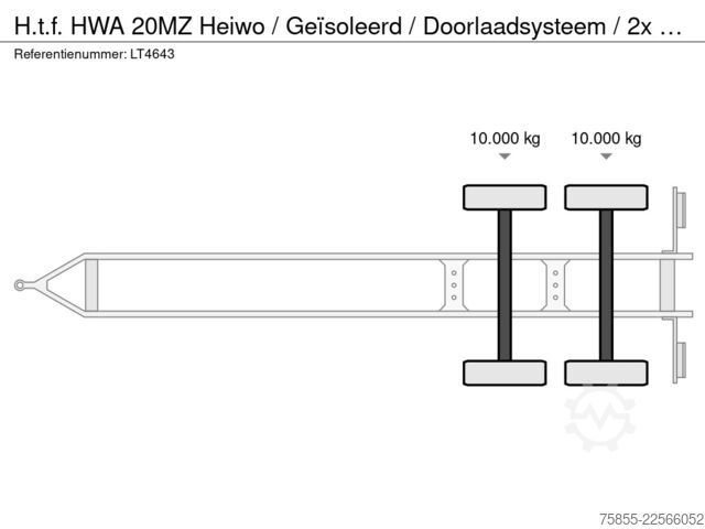 Koffer H.t.f. HWA 20MZ Heiwo / Geïsoleerd / Doorlaadsysteem /...