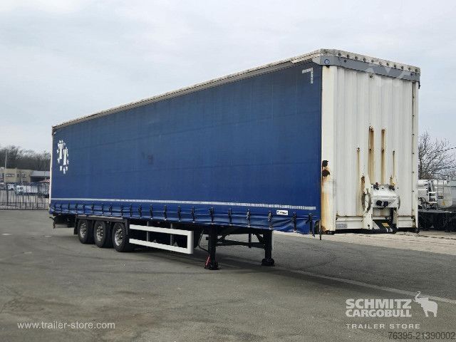 Open semitrailer with tarp Krone Semitrailer Curtainsider Mega