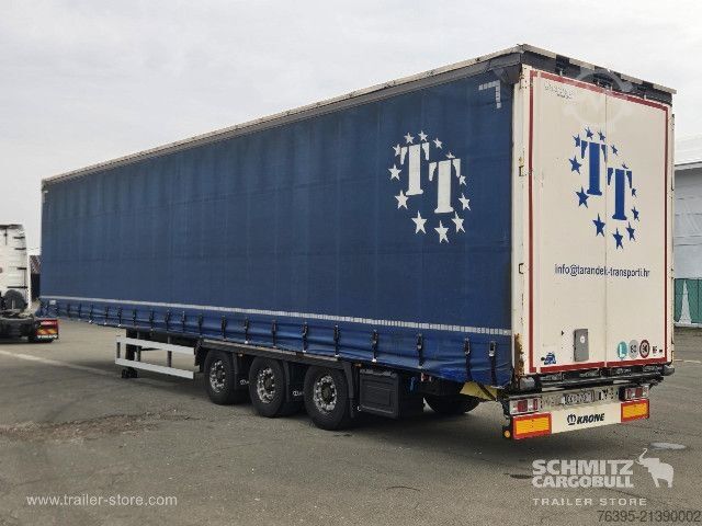 Open semitrailer with tarp Krone Semitrailer Curtainsider Mega