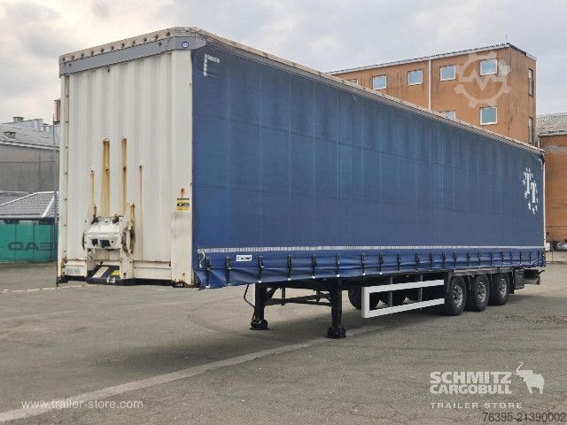 Open semitrailer with tarp Krone Semitrailer Curtainsider Mega