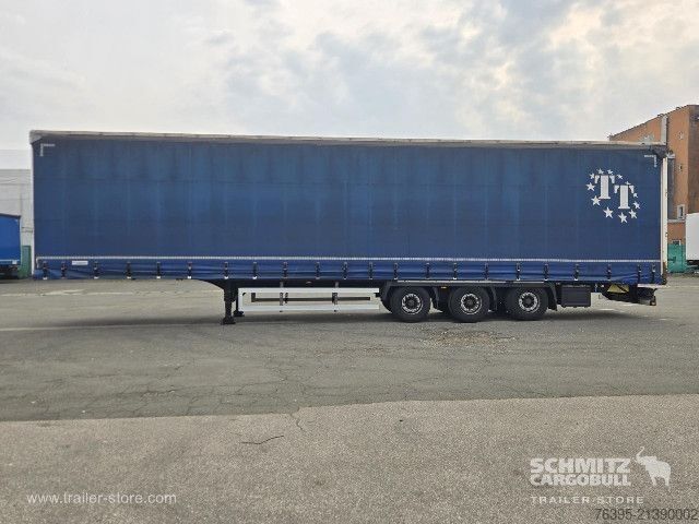 Open semitrailer with tarp Krone Semitrailer Curtainsider Mega