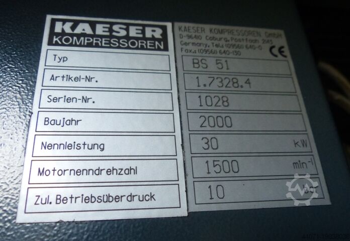 Schraubenkompressor BS51 Kaeser BS51
