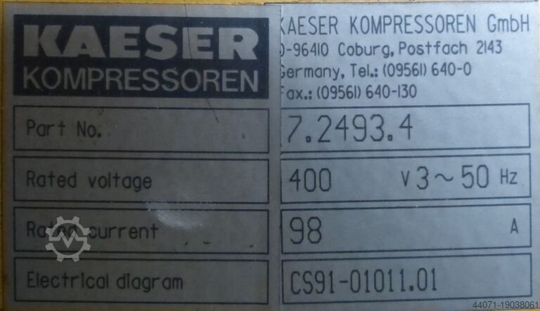 Schraubenkompressor CS91 Kaeser CS91