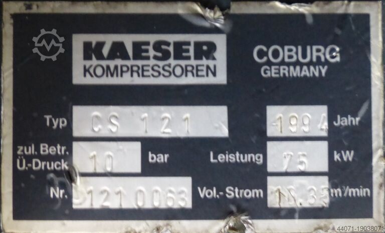 Schraubenkompressor CS121 Kaeser CS121