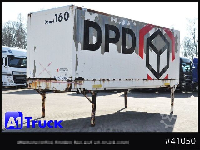 Wechselbrücke mit Kofferaufbau KRONE BDF 7,45 Koffer, Klapptische, Lager, Container,