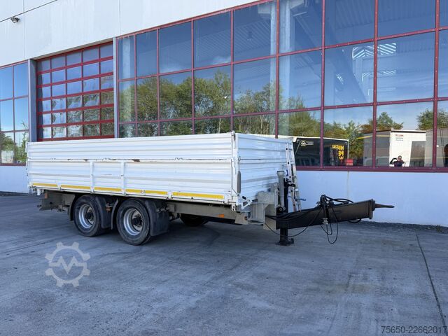 Commercial vehicle  18 t  18 t Tandemkipper- Tieflader, Aufsatzbordwände