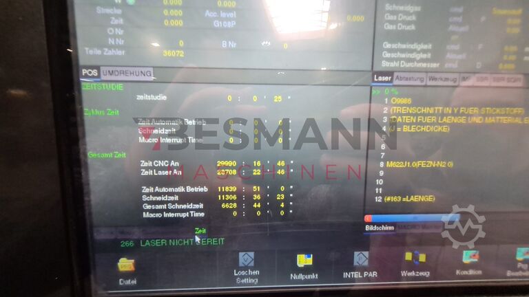 Laserschneidmaschine Mazak Optiplex 3015 Fiber  4KW