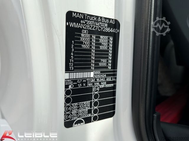 LKW mit Pritsche (offen) MAN TGM 18.340LL*Pritsche 7,8m*VollLuft*Euro 5EEV*