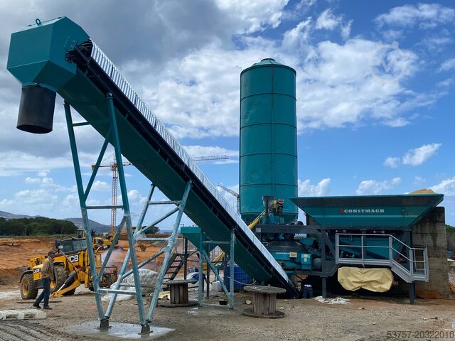Concrete mixing plant / concrete plant CONSTMACH Mobil Concrete Mixing Plant 30M3/H Mini Mobil Concrete Mixing Plant