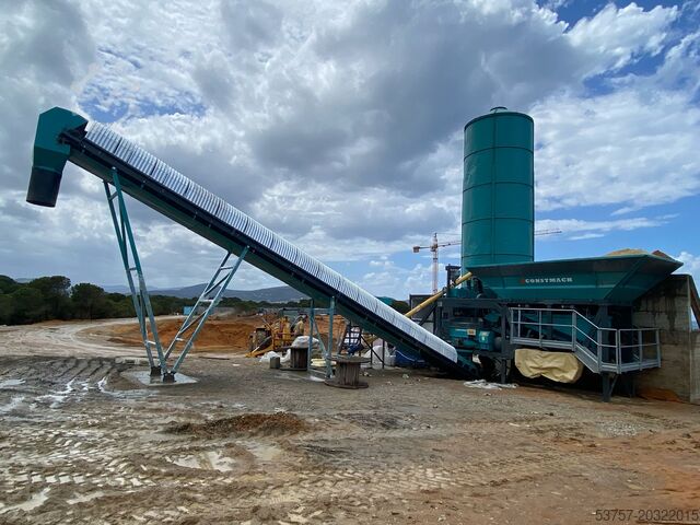 Concrete mixing plant / concrete plant CONSTMACH Concrete Mixing Plant 45 M3/H Mini Mobil Concrete Mixing Plant