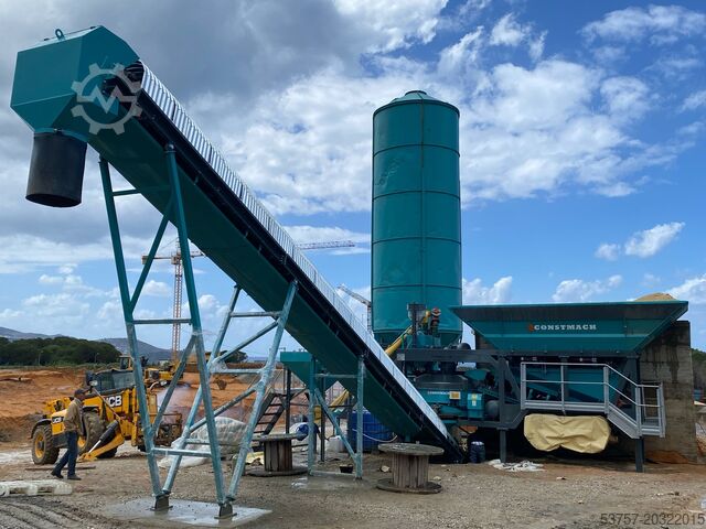 Concrete mixing plant / concrete plant CONSTMACH Concrete Mixing Plant 45 M3/H Mini Mobil Concrete Mixing Plant