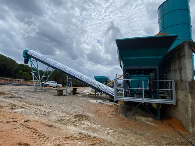 Concrete mixing plant / concrete plant CONSTMACH Concrete Mixing Plant 45 M3/H Mini Mobil Concrete Mixing Plant