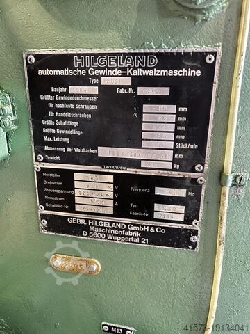 Gewindeflachbackenwalze HILGELAND R2LSP