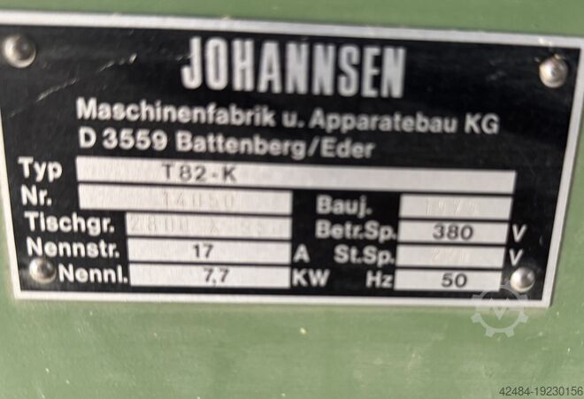 Langbandschleifmaschine Johannsen T82