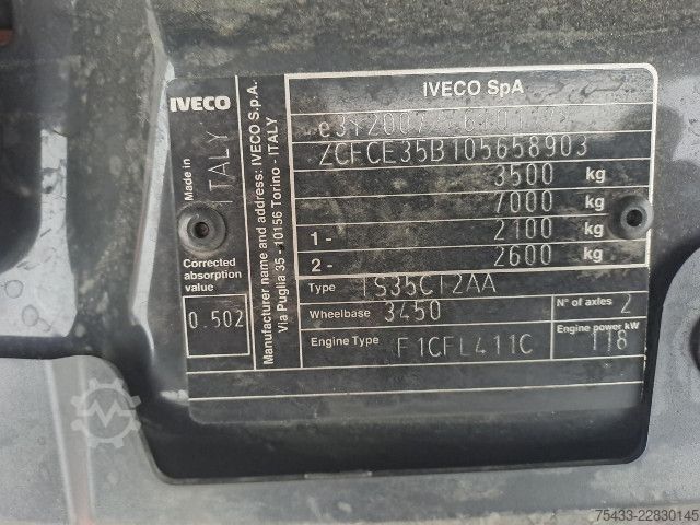 Kühltransporter IVECO DAILY 35C16H3.0 FRIGO ATP