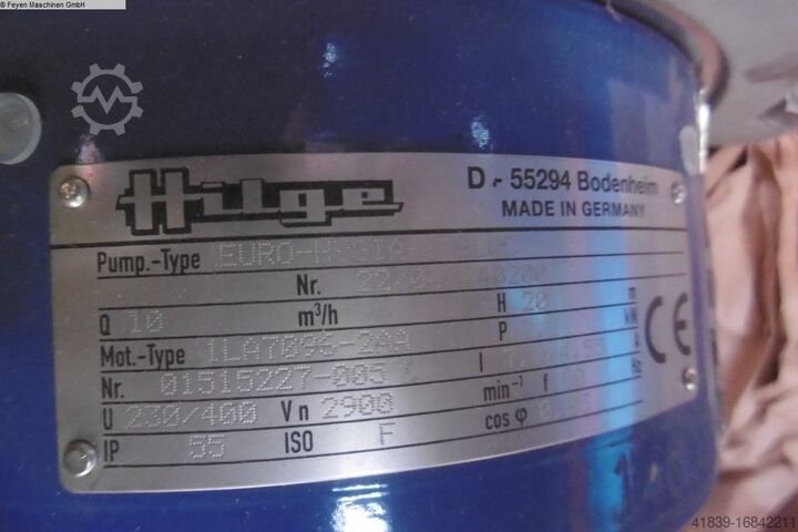 Kreiselpumpe HILGE EURO-Hygia-I-Bloc
