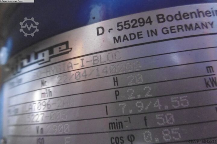 Kreiselpumpe HILGE EURO-Hygia-I-Bloc