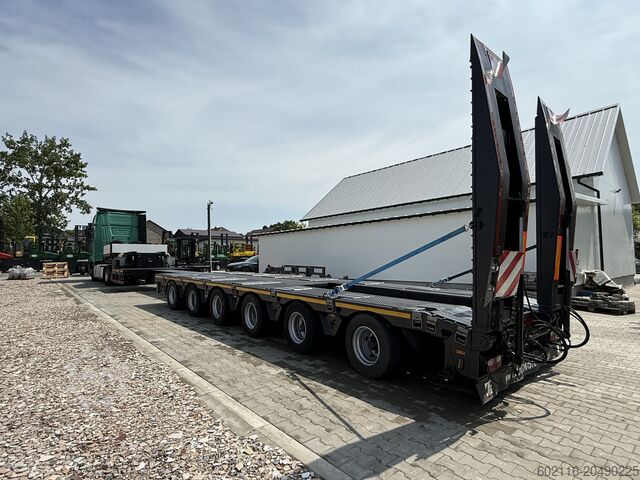 Tieflader-Sattelauflieger zum Transport von Baumaschinen FAYMONVILLE FAYMONVILLE STZ-6WAU – 6 AXLES – 92.2GVW