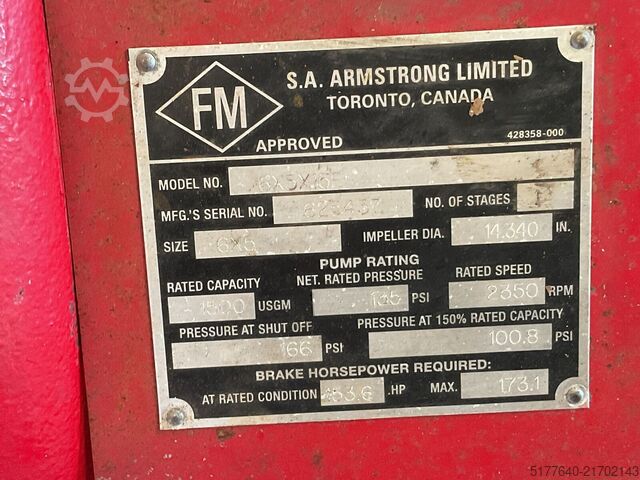 Motor Doosan L086TIM, with waterpump