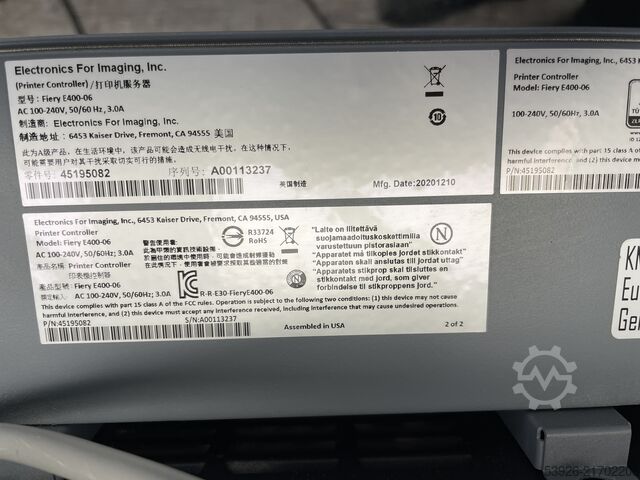 Digitaldruckmaschine Konica Minolta AccurioPress C4080 incl. Fiery, booklet, paper deck