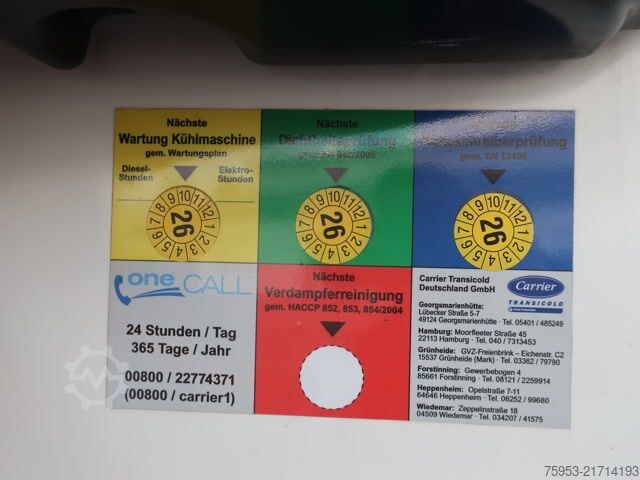 Reefer semitrailer Schmitz Cargobull SKO 24 Doppelstock 2.700 mm Carrier Vector HE19