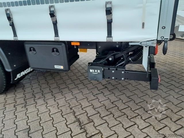 Flatbed truck with tarp DAF FA XB 290 16t Junge Curtainsider