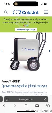 Dry ice blasting equipment Cold Jet Aero 40 FP