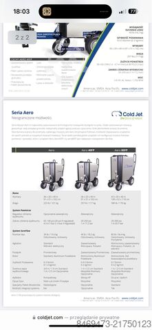 Dry ice blasting equipment Cold Jet Aero 40 FP