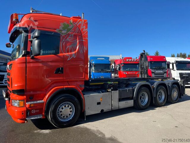 Hakenarmsystem Scania R500 R500 8x4*VELSYCON Combilift*Silosteller*Ab...