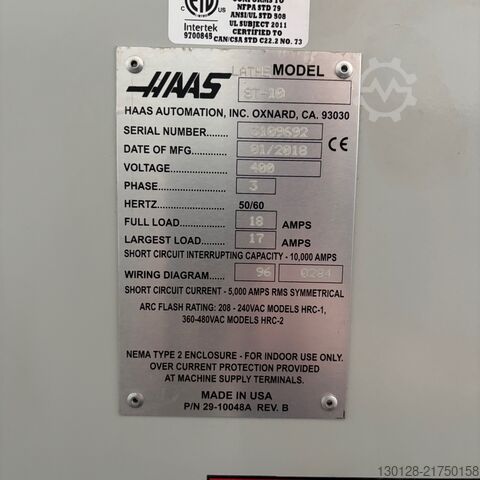 CNC turning and milling center Haas ST-10