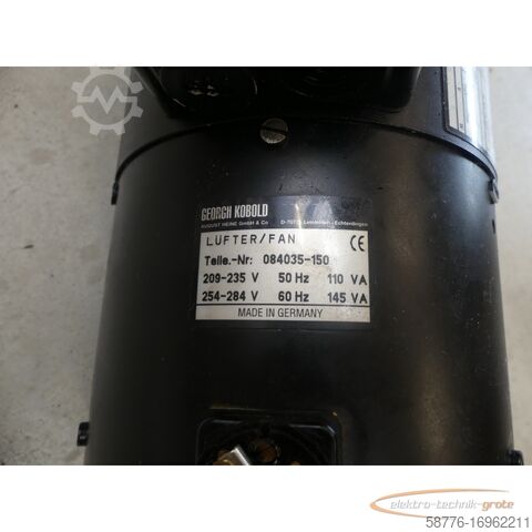 Control unit Georgii Kobold KOD 7410-A FO / WK Motor SN545752 + GF85 Getriebe + Lüfter