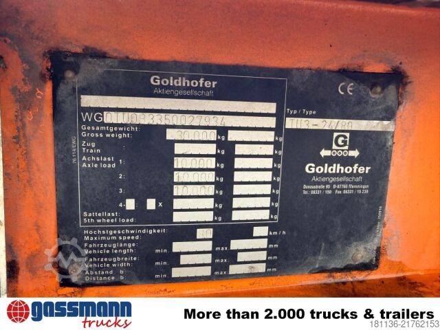 Low loader trailer Goldhofer TU3-24/80