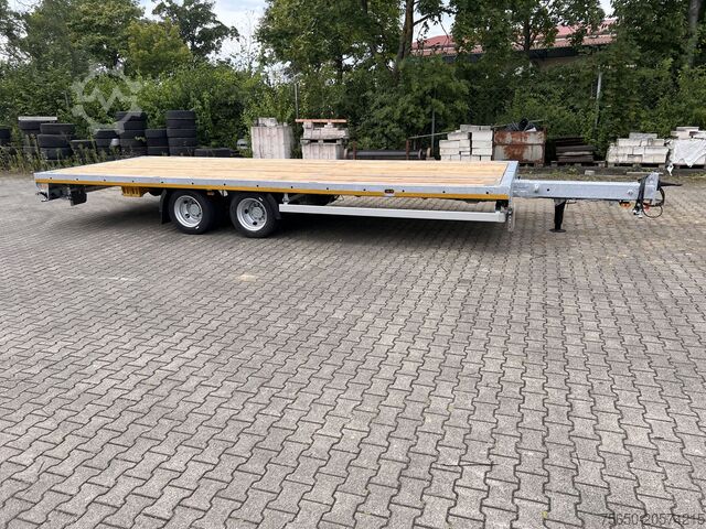 Anhänger mit offener Pritsche Möslein THT 11 G Ausziehbar  11,9 t Tandemanhänger- Tieflader, ausziehbar