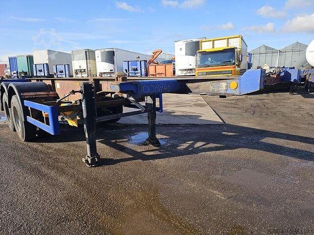Container transport koehler Elmshorn 2 axle | 20 foot | container chassis | steel su...