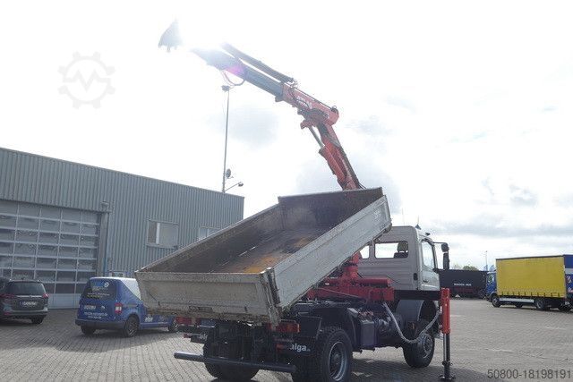Tipper truck MERCEDES-BENZ 1828 Atego 4x4, Atlas AK 105.1, Funk, Hydr., AHK