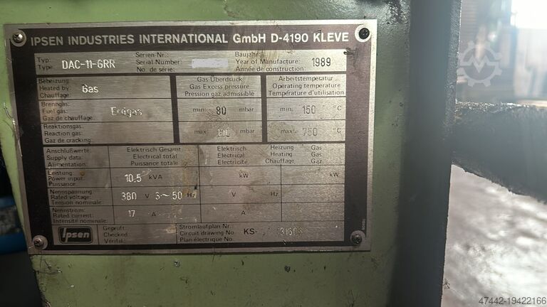 Complete KAMMEROFEN IPSEN RTQ PF-11-GRM
