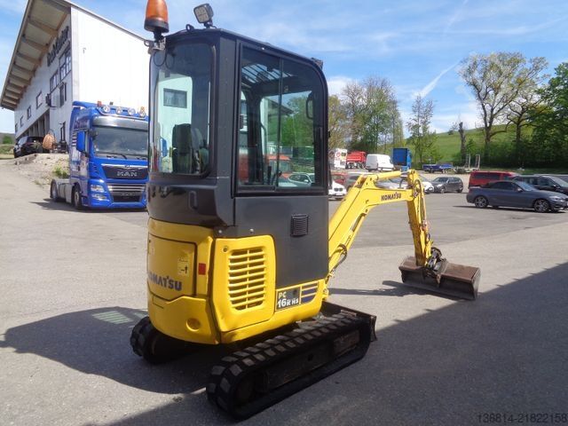 Mini excavator KOMATSU PC16R Powertilt + GL