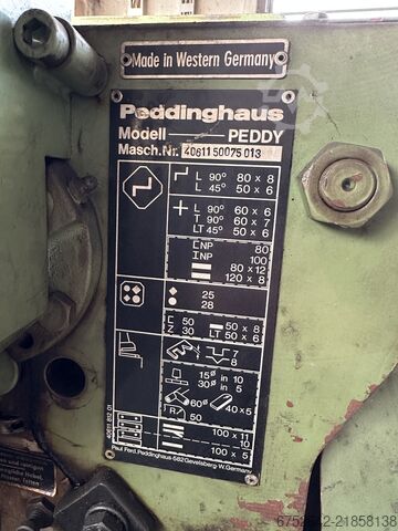 Section steel shear Peddinghaus PEDDY Profilstahlschere + Stanzmaschine