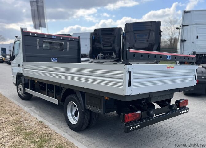 Transporter with flatbed Fuso e Canter 4C15 Pritsche