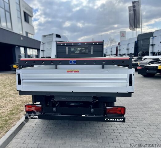 Transporter with flatbed Fuso e Canter 4C15 Pritsche