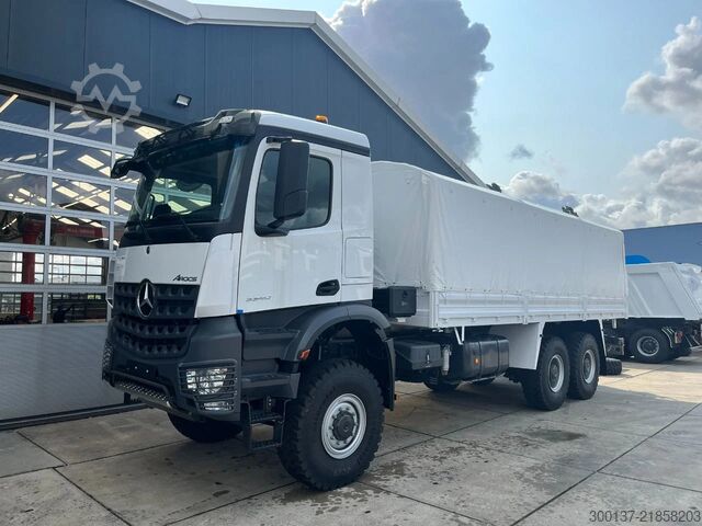 Tarpaulin Mercedes-Benz Arocs 3340 A 6x6 Cargo Truck