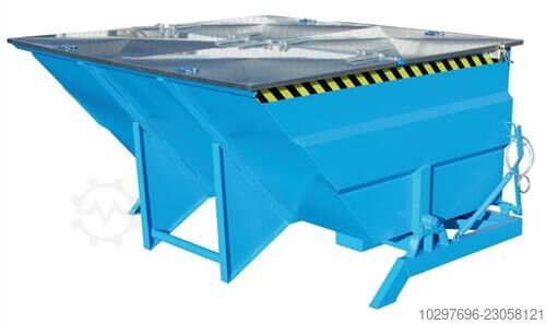 Galvanized lid for tipping container - 1 piece  