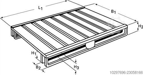 Flat pallet L1200xW1000xH125mm - 1 unit  