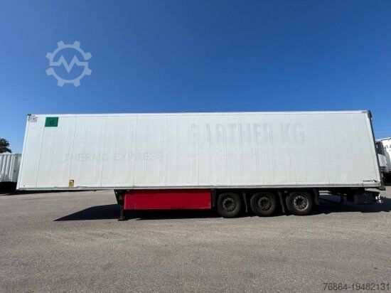 Low loader semitrailer SCHMITZ SCB S3B SKO24, KüHLAUFLIEGER, TK SLXE 400, LIFTACHSE, FLEISCHBAHNEN