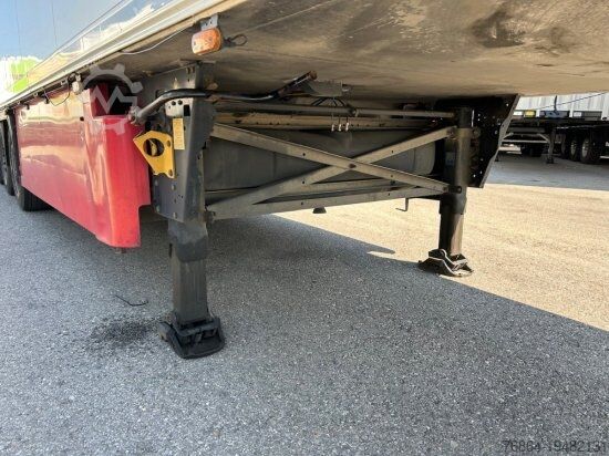 Low loader semitrailer SCHMITZ SCB S3B SKO24, KüHLAUFLIEGER, TK SLXE 400, LIFTACHSE, FLEISCHBAHNEN