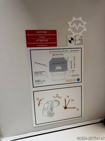 CNC - Bearbeitungszentrum Horizontal - 5 Achsen HANDTMANN / BAVIUS HBZ Trunnion 120
