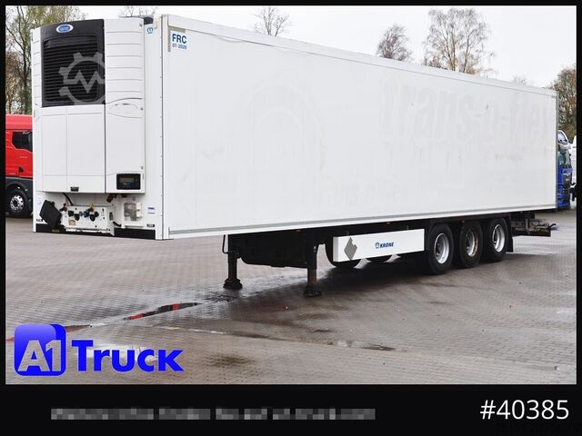 Semitrailer KRONE SD, Carrier 1950, Rolltor FRC Tiefkühl